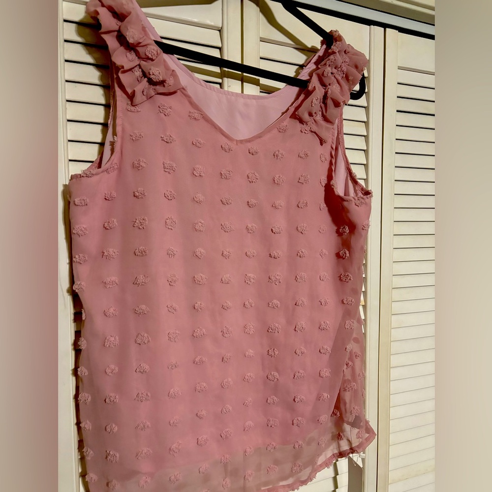Brand new with tags light pink top size XL